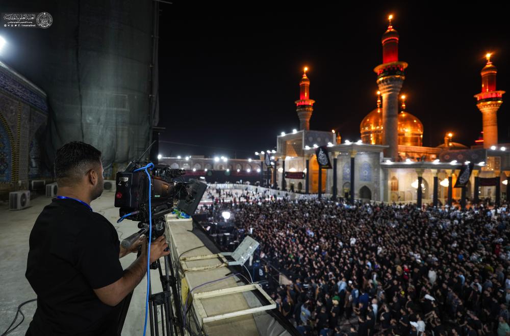 فضائية العتبة العلوية تنقل مراسم زيارة شهادة الامام الجواد (ع)+(صور)