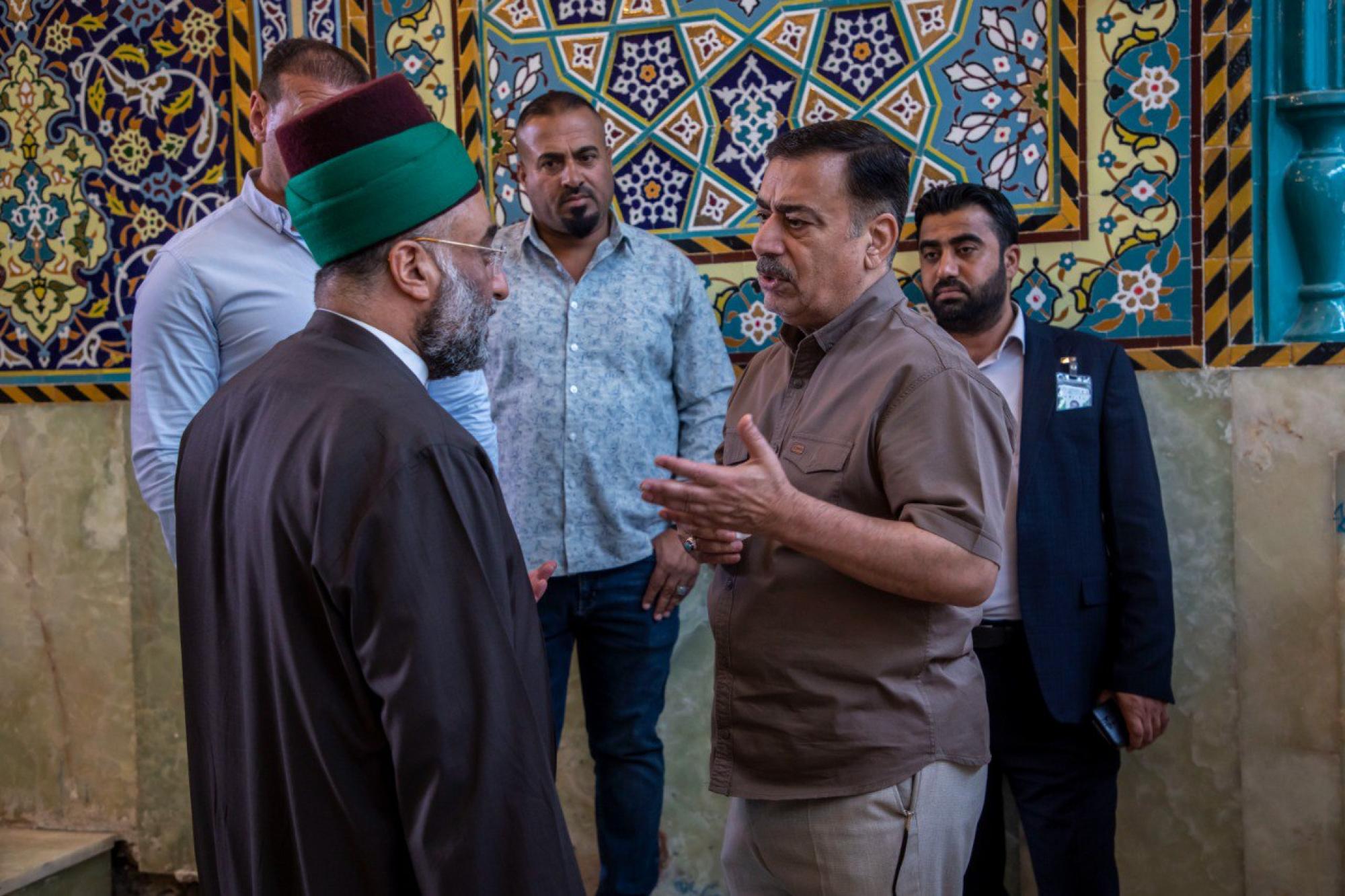 العتبة العباسية تصل إلى المراحل النهائية في تأهيل باب الإمام محمد الجواد (عليه السلام) + صور