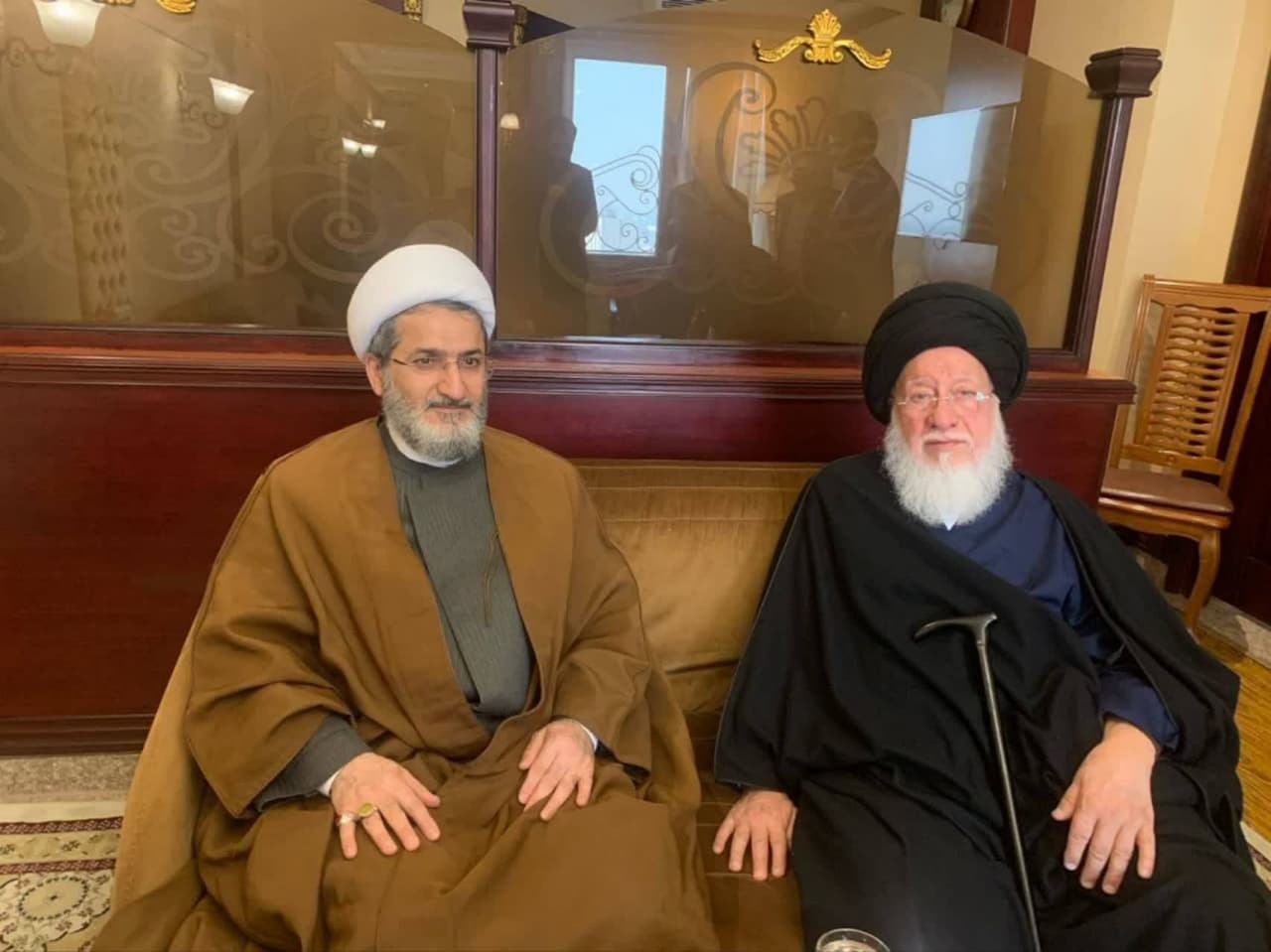 لقاء معاون الشؤون الدولية في العتبة الرضوية المقدسة بسماحة آية الله السيد حسين الصدر