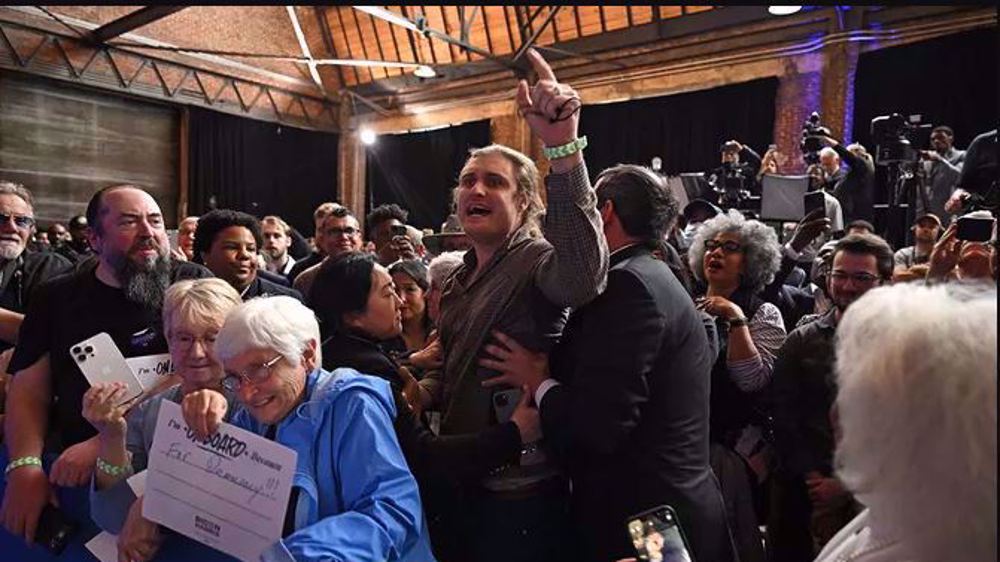 Pro-Palestine protester disrupts Biden’s Atlanta campaign rally