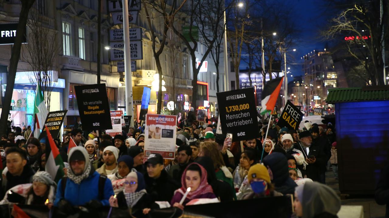 Propalestinski protesti u Austriji (foto-izvještaj)