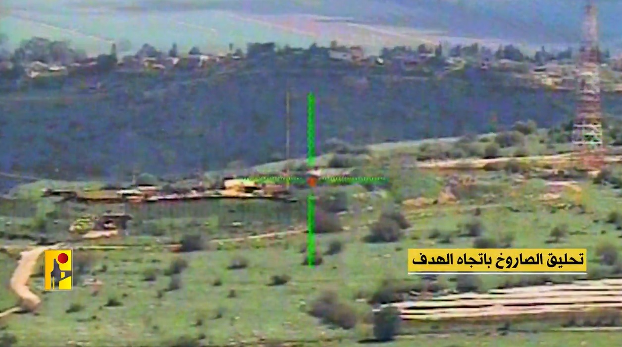 فيديو | مشاهد إستهداف حزب الله لآلية "نميرا" تابعة للجيش الإسرائيلي في موقع المالكية 