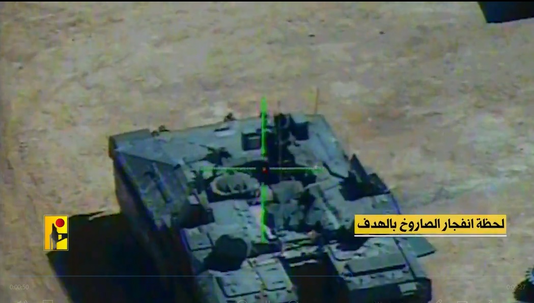 Video: Hezbollah meletupkan tank rejim Zionis