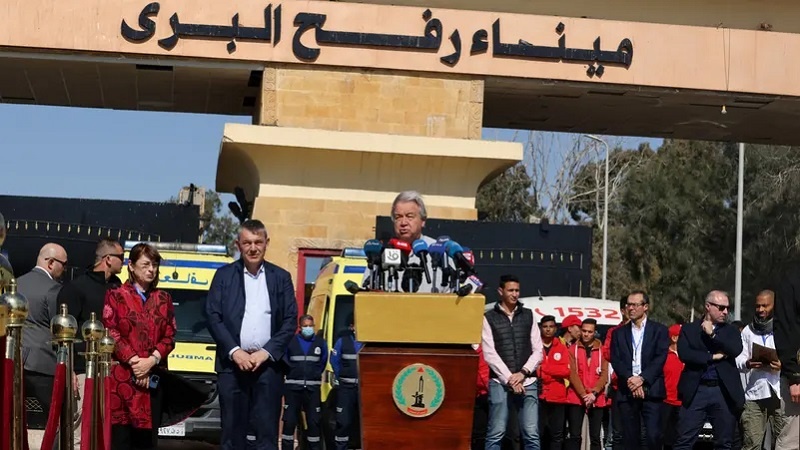 Guterres akiri kashfa ya kimaadili ya utawala wa Kizayuni katika kuzuia misaada ya kibinadamu kuingia Gaza.