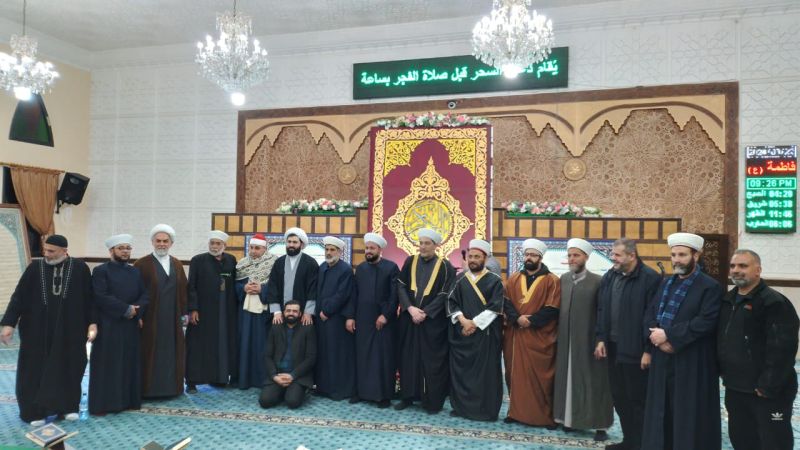 أمسية قرآنية خاصة بشهر رمضان المبارك في حارة صيدا اللبناينة برعاية حزب الله +(صور)