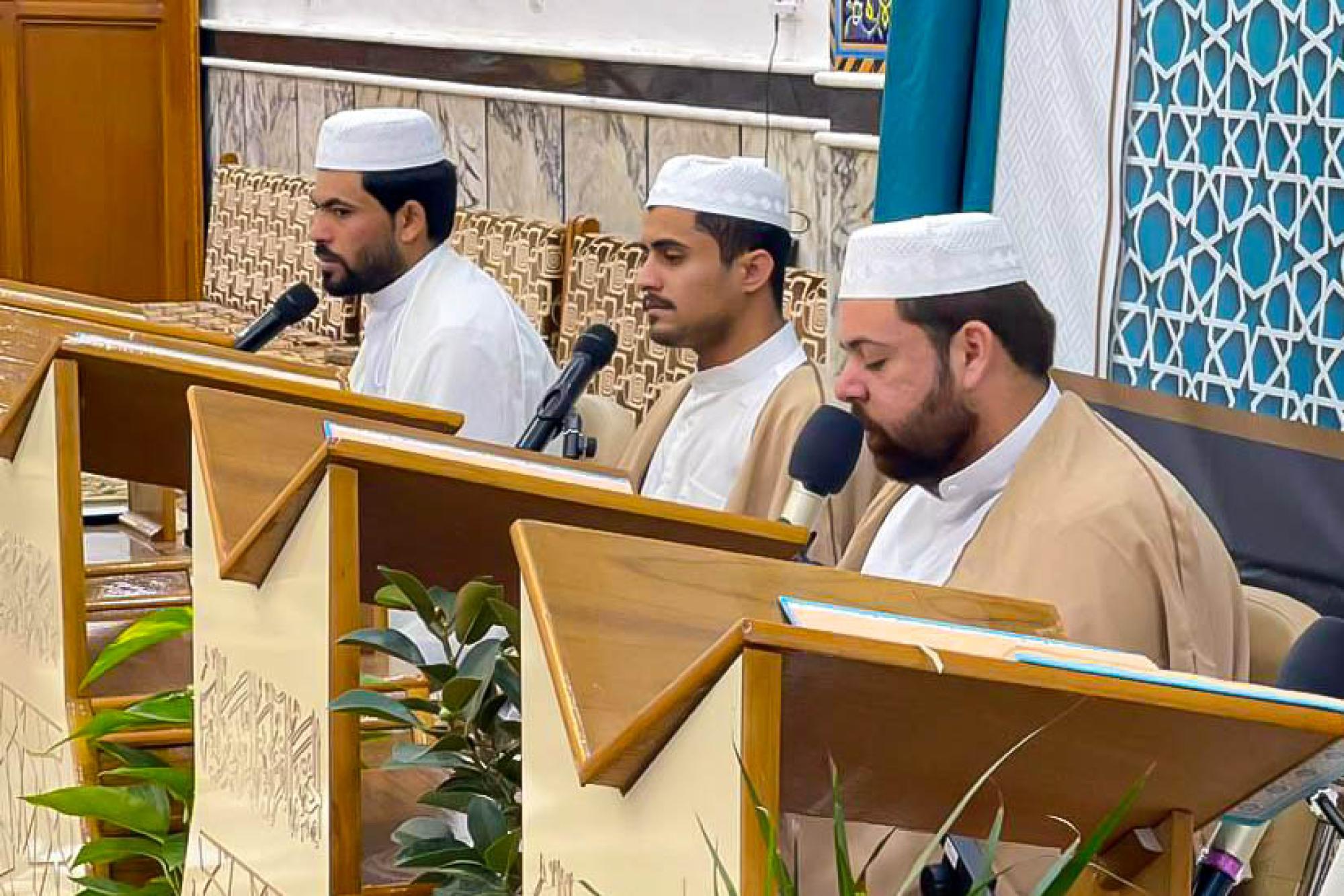 إقامة ختمة قرآنية رمضانية في جامع الإمامين العسكريين بمحافظة ميسان العراقية+(صور)