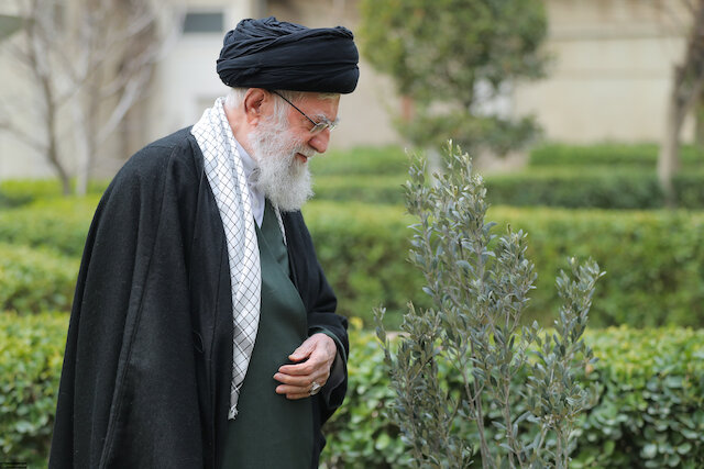 Imam Khamenei: Olive tree planted today was to show our solidarity with resilient people of Palestine