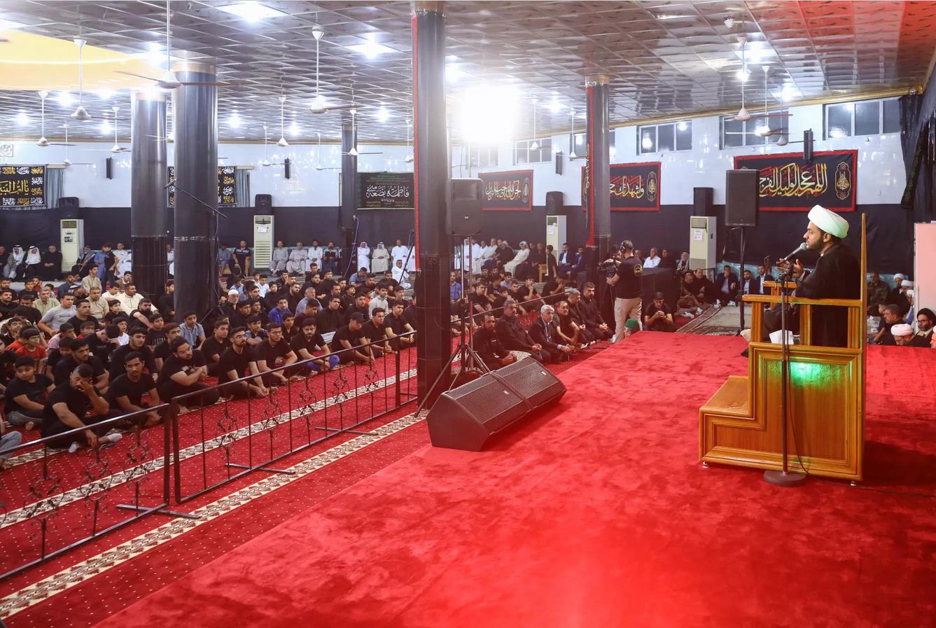 مجلس عزاء بمناسبة استشهاد الإمام الصادق (ع) برعاية العتبة العسكرية في قضاء الدجيل