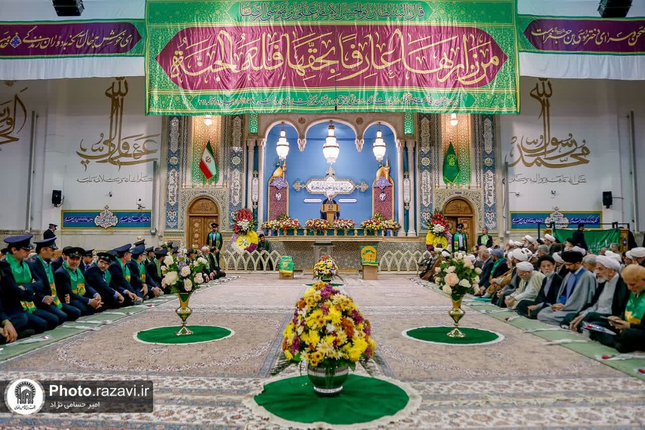 مراسم قراءة الخطبة "خطبه‌خوانی" لخدام حرم السيدة المعصومة سلام الله عليها