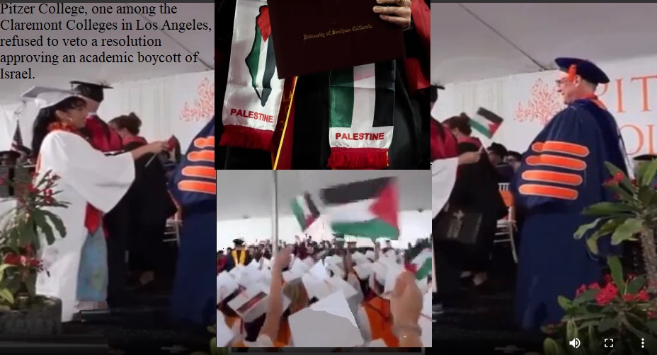 ویڈیو | پٹزر کالج کیلی فورنیا کے طلبہ فلسطینی بن کر دکھا رہے ہیں؛ عالم اسلام کے طلبہ کہاں ہیں؟