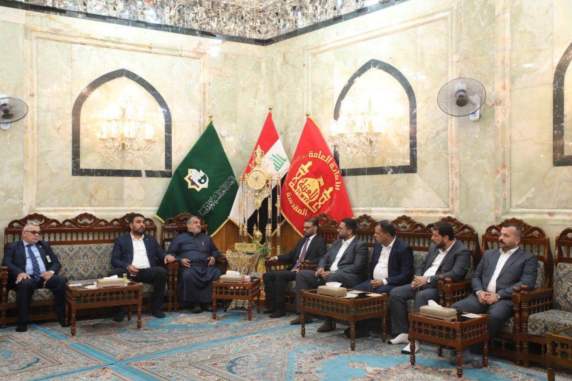 Holy shrines of Imam Ali and al-Abbas discuss enhancing cooperation in field of visitor service