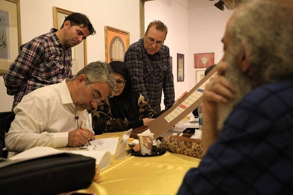  100 calligraphers at Tehran exhibition write surah Al-Fil in protest at Israeli genocide in Gaza