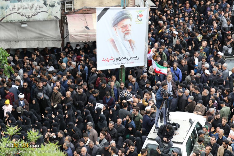 Fotos:Iranianos lamentam o martírio do presidente Raisi em Tabriz