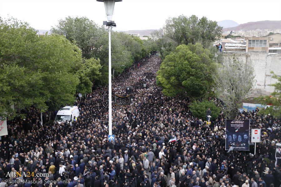 Rahoto Cikin Hotuna Na Makokin Shahidan Hidima Na Iran A Birnin Tabriz