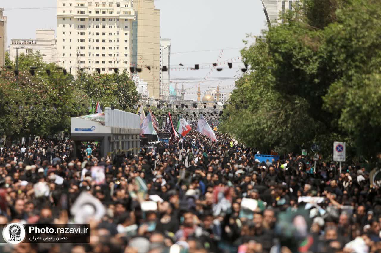 Labarai Cikin Hotuna Na Yadda Ake Gudanar Da Rakiyar Jana'izar Shahidan Hidima A Birnin Mashhad