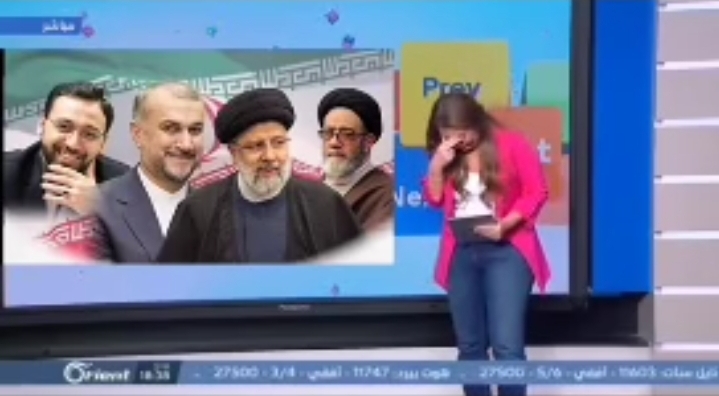 Bidiyon Yadda Mai Gudanarwar Tashar Talabijin Tai Kuka Na Jimamin Shahadar Shugaban Kasar Iran Da Abokan Tafiyarsa
