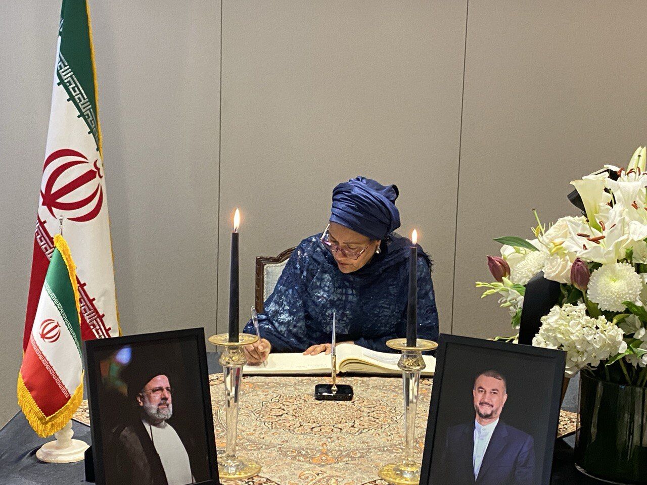 UN Deputy Secretary General pays tribute to Iran's martyred president, FM