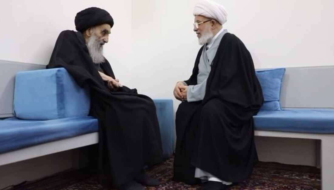 السيد السيستاني يستقبل المتولي الشرعي للعتبة الحسينية 