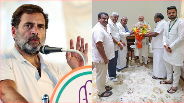 मास रेपिस्ट के लिए वोट मांगने वाले मोदी ने रेवन्ना को भगाने में मदद की : राहुल गाँधी