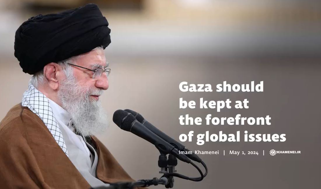 Video | Imam Khamenei: Kailangan panatilihing mangunguna ang Gaza sa mga pandaigdigang isyu (Video)