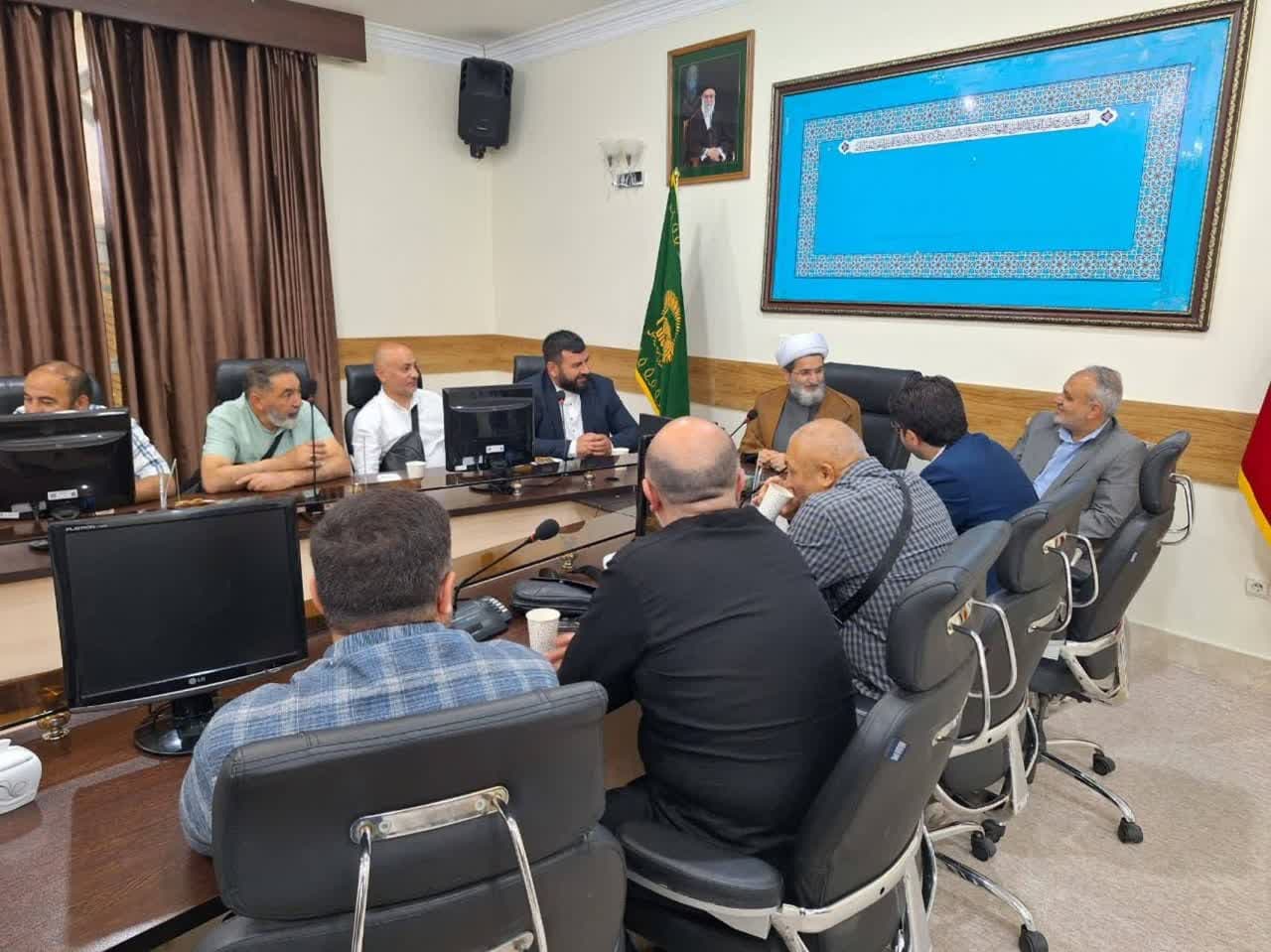 Georgian Friday prayer imams, cultural activists visit Imam Reza shrine