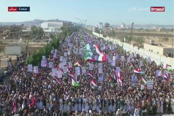 مسيرات مليونية في صعدة باليمن نصرة لغزة