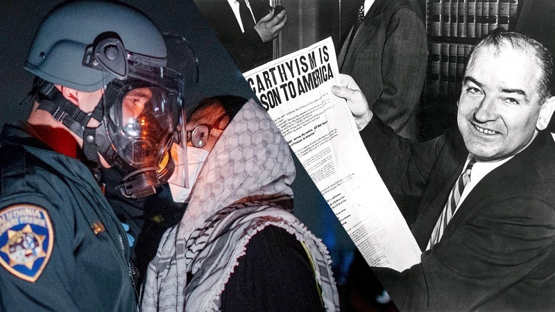 Очевидный возврат Америки в удушающую эпоху маккартизма/ликвидации свободы слова и права критиковать