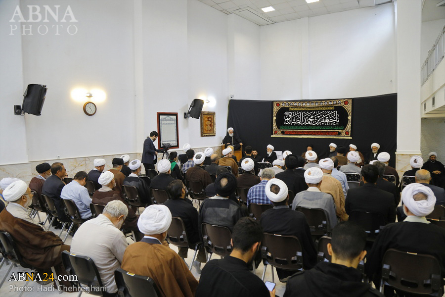 Photos: Ayatollah Nouri Hamedani attends Imam Sadiq mourning ceremony