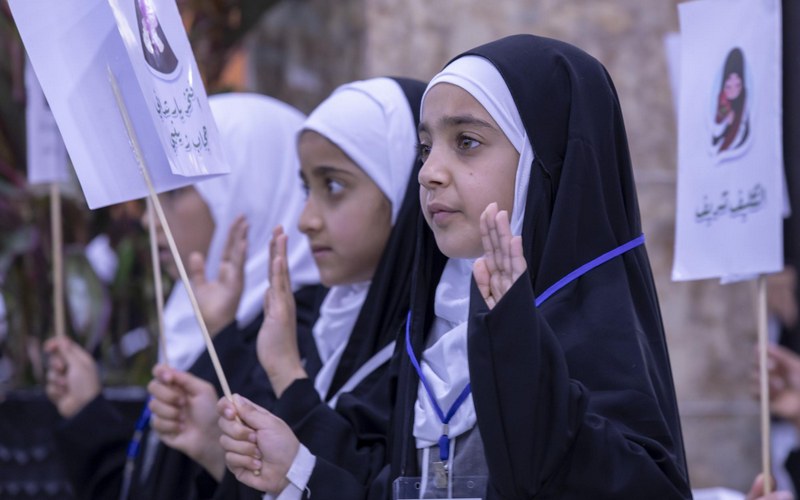 أكثر من (300) طالبة يشاركن في حفل التكليف الشرعي في عين التمر بمحافظة كربلاء المقدسة + صور