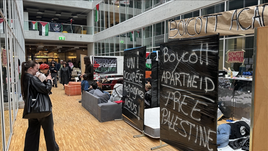 Pro-Palestine demonstrations continue at University of Lausanne in Switzerland