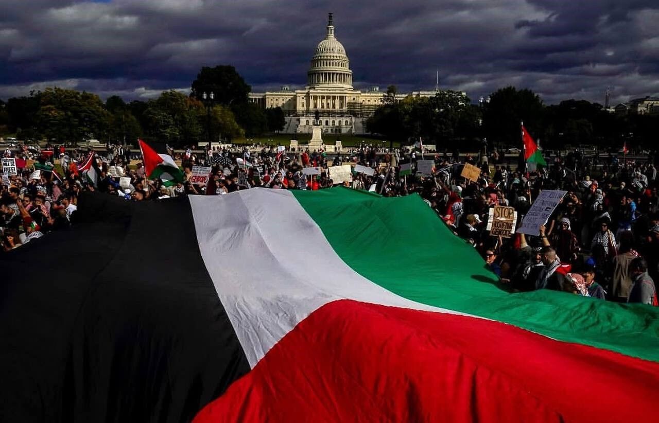 ویدیو | سرکوب پلیس آمریکا، مانع اعتراضات حامیان فلسطین نیست