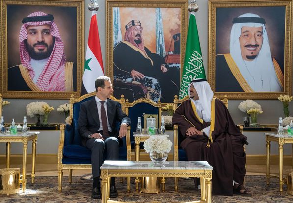 بشار اسد وارد ریاض شد + عکس