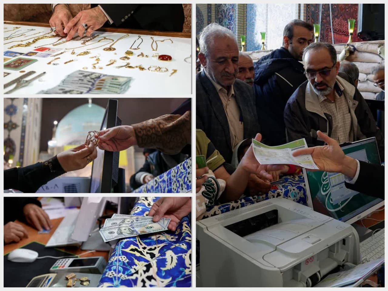 مشاركة ملحمية لزوار الامام الرضا(ع) في حملة التبرعات للشعب اللبناني المظلوم وجبهة المقاومة