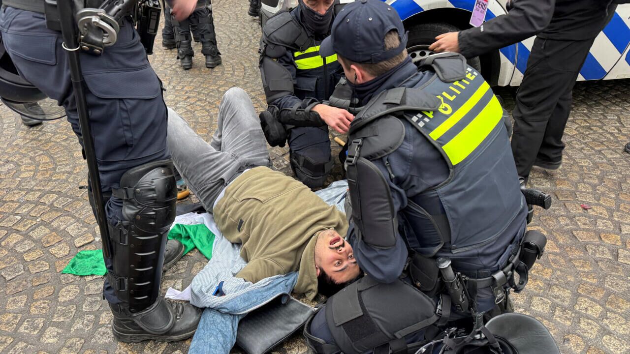 Dutch police arrest pro-Palestine protesters in Amsterdam