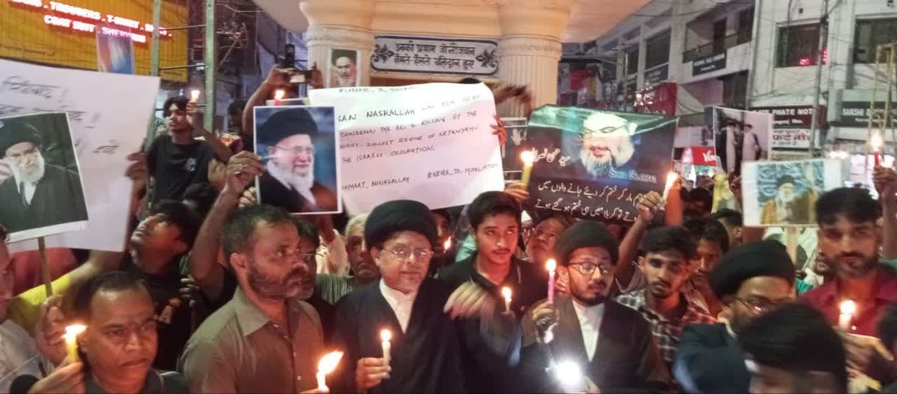 India's Muzaffarpur Shia community commemorates Sayyed Hassan Nasrallah (+Photos)