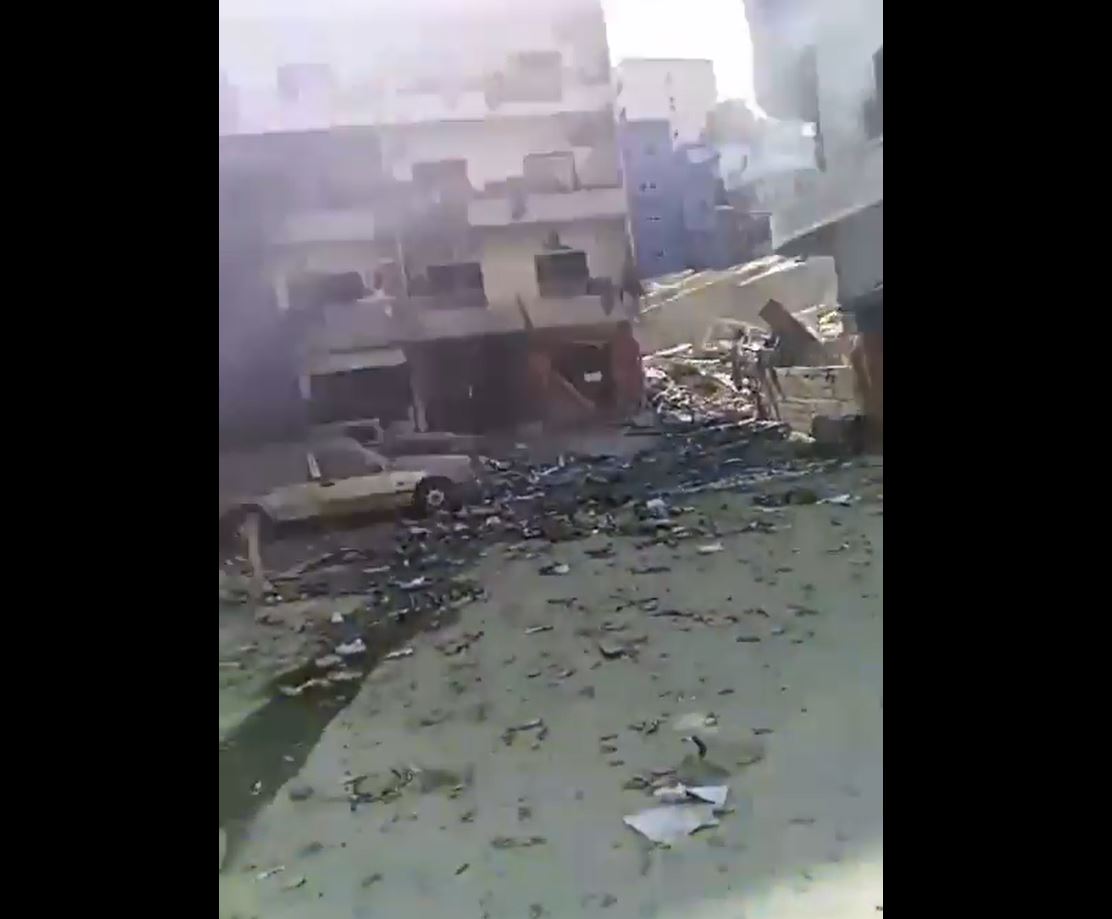 Videos: Israeli occupation forces carried eighth raids short while ago on Beirut, Lebanon