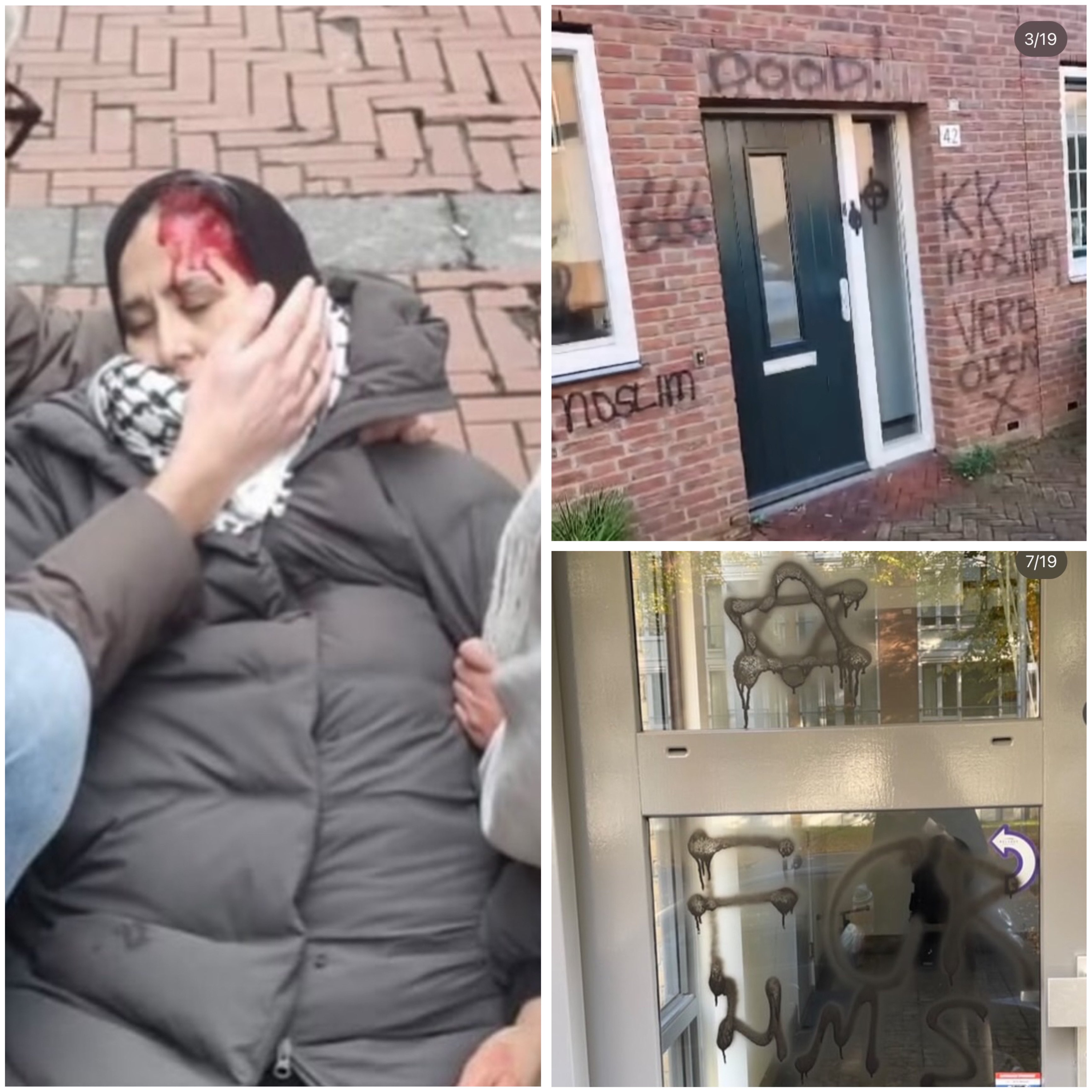 +4 Videos: Amsterdam police severely attack anti-genocide protesters with baton and teargas