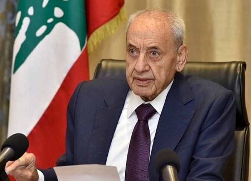 لبنان کی خودمختاری پر ضرب لگانے والا کوئی حل قابل قبول نہیں، لبنانی پارلیمنٹ کے اسپیکر نبیہ بیری