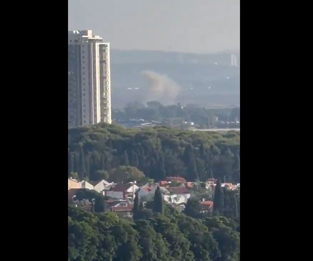 Videos: Hezbollah drone hits a target around occupied Haifa
