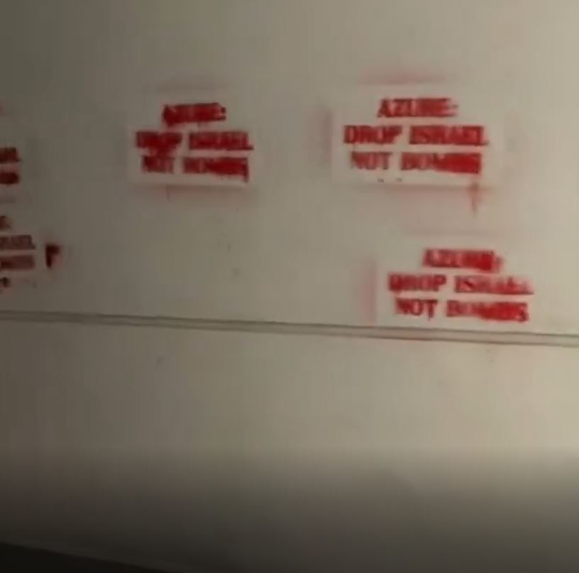 Video: Activists targeted Microsoft headquarters in Seattlefor its key role in Israeli genocide in Gaza