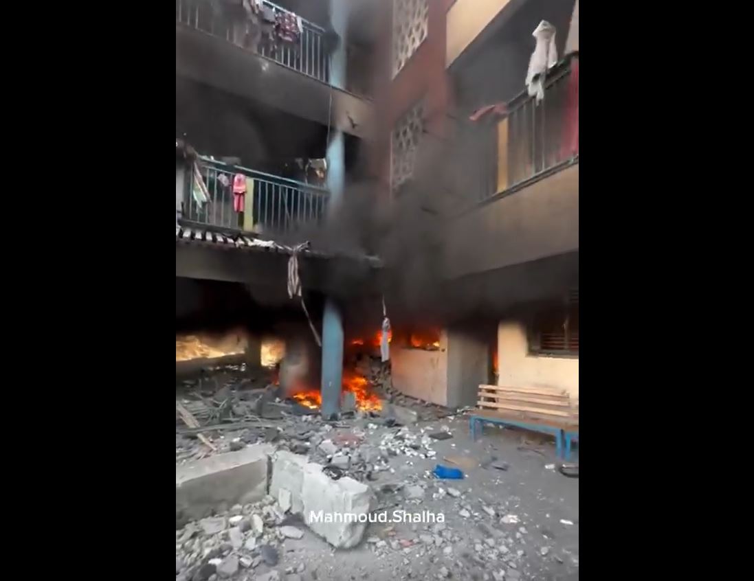 Video: Israel just bombed another school in Gaza!