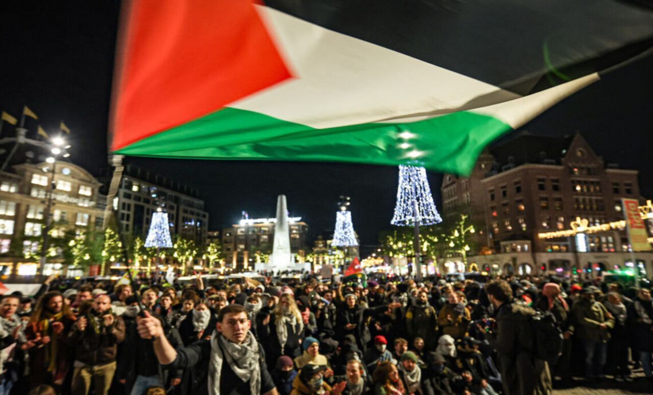 Manifestantes pró-Palestina voltam às ruas em Amsterdã