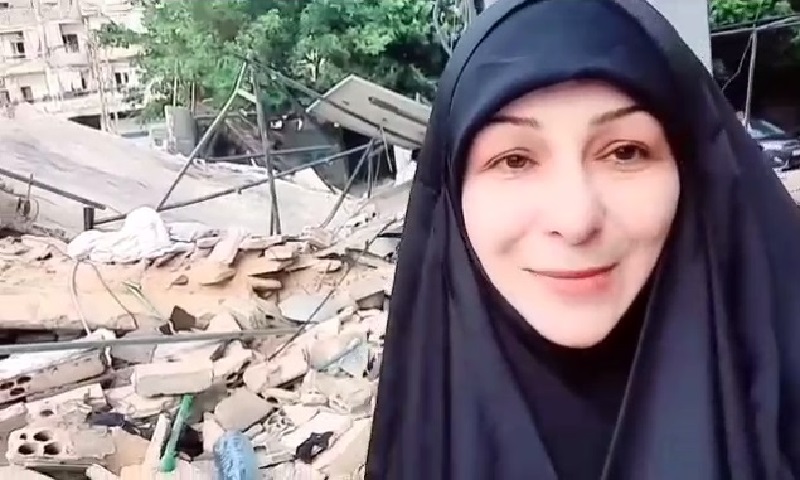 ایک لبنانی خاتون کا پیغام اپنے تباہ شدہ گھر کے ویرانے سے + ویڈیو
