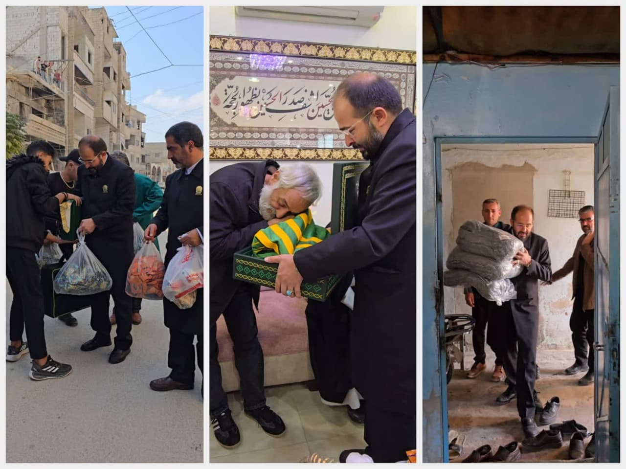 Servants of Imam Reza shrine stand by people of Lebanon