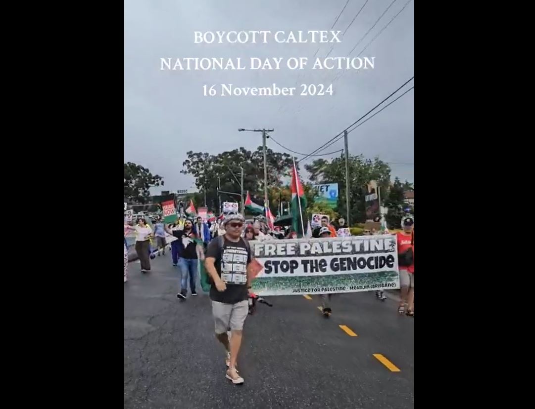 Video: Pro-Palestine Australian activists demanded boycott of Dutton Park Caltex