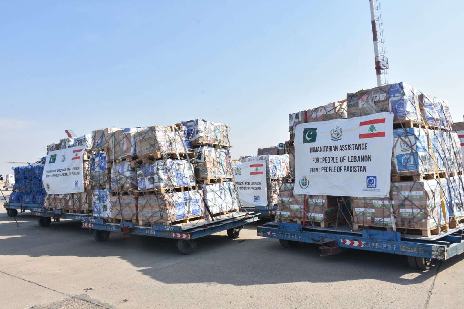 Pakistan sends 19th relief batch to Gaza and Lebanon