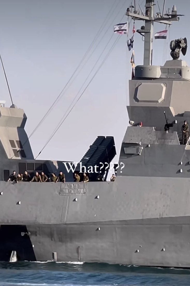 Video: Israeli warship crossing Suez Canal, flying both Israeli & Egyptian flags