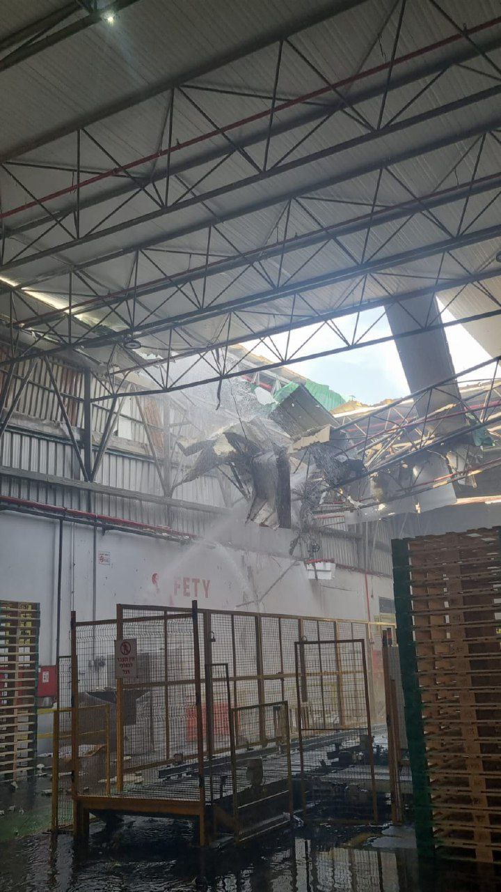 Videos: Moment a drone from Lebanon exploded in a factory in occupied Nahariya 