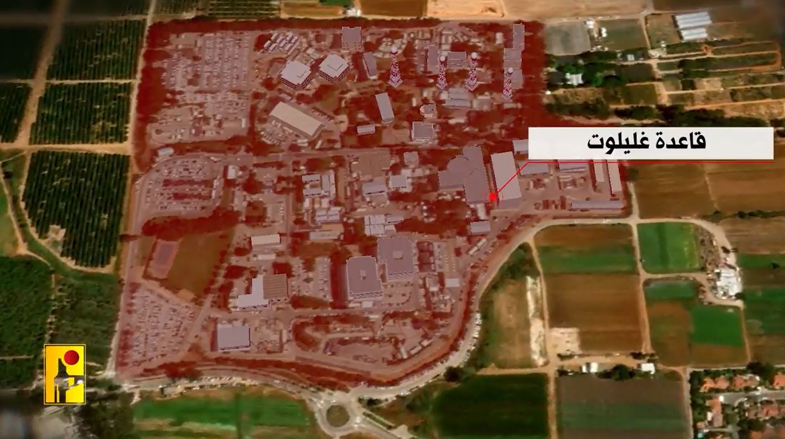 Video: Hezbollah target Israeli army's Glilot base north of Tel Aviv with "Nasr 2" missiles and suicide drones