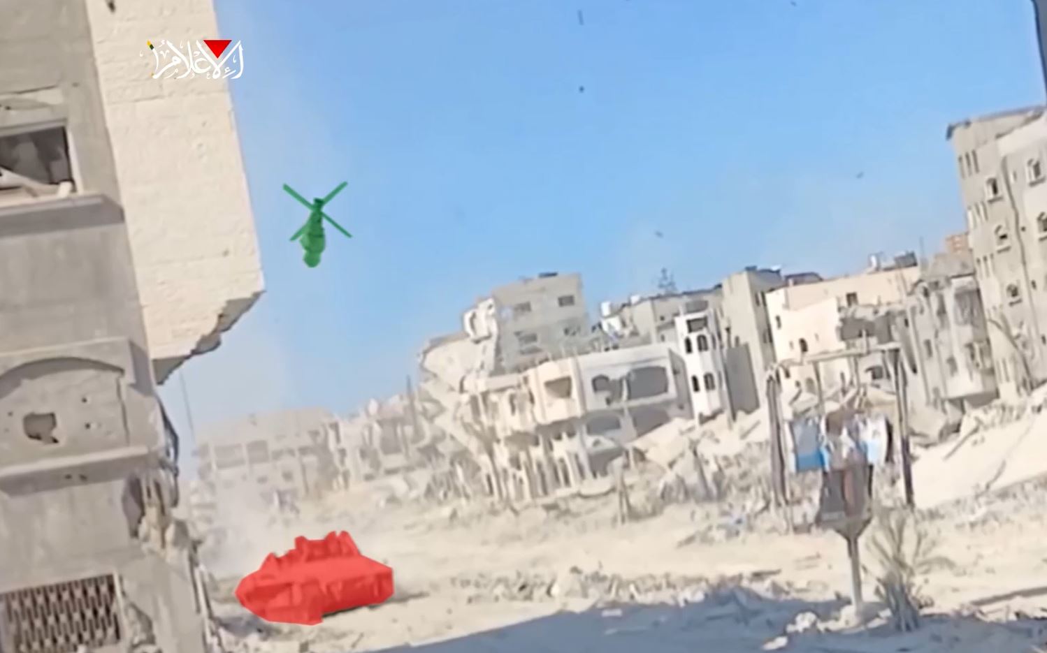 Video: Al-Qassam Target a Zionist troop carrier with a "Yassin 105" in west Jabalia, north Gaza 